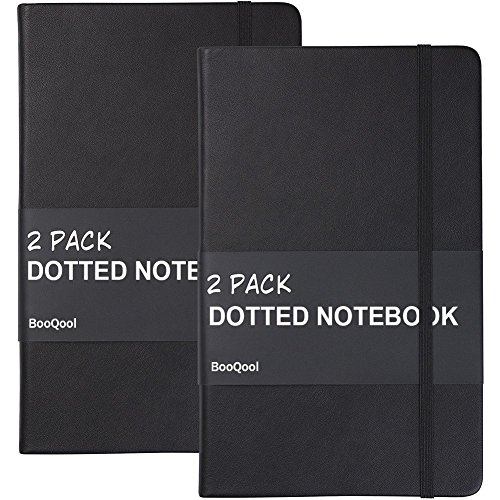 Bullet Journal /Notizbuch (2 Pack) - Lemome Hardcover Dot Grid Notizbuch, 120g/m² Premium Thick Paper Kunstleder Schreibheft