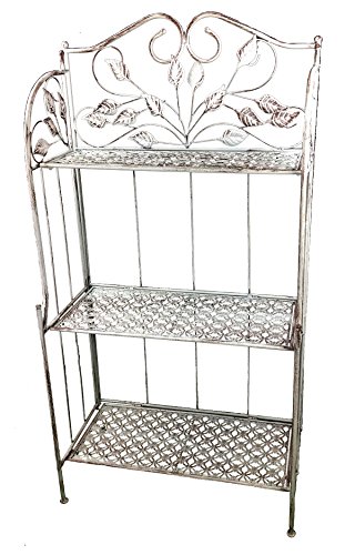 Original GMMH Blumentreppe Eckregal Metall Standregal Eisenregal Blumenständer Regal LN177