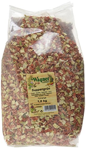 Wagner Gewürze Suppengrün Suppengemüse für Suppen, Brühe & Eintöpfe, getrocknetes Gemüse aus Karotten, Sellerie, Petersilie & mehr, Suppengewürz, Menge: 1 x 1 kg