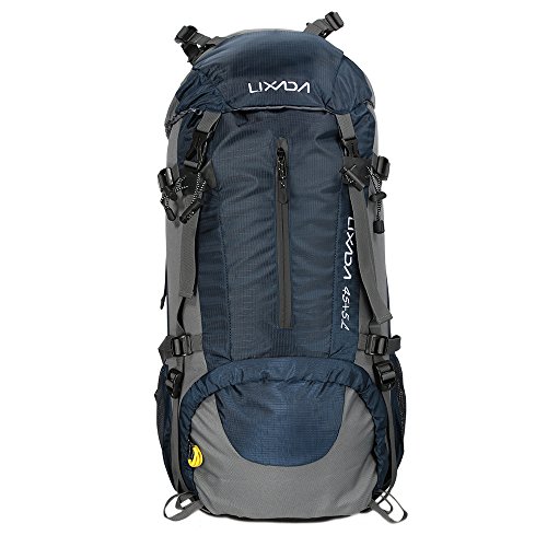 Lixada Trekkingrucksack Wanderrucksack Reiserucksack 45L+5L Wasserabweisend mit Regen Abdeckung