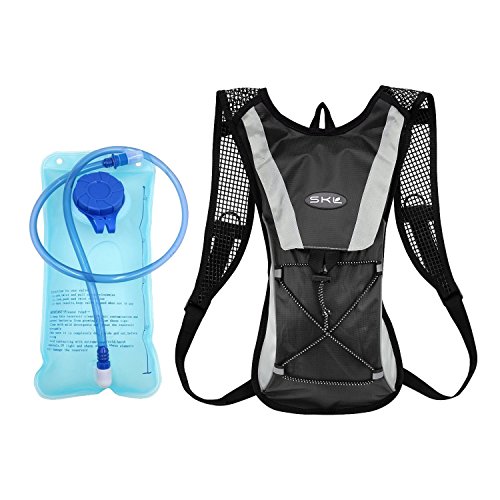 Topfire Trinkblase Trinkrucksack, Hydration Pack Trinkbeutel 2L Radfahren/Wandern/Klettern