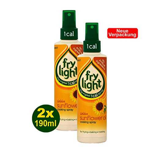 Frylight Sunflower Oil Cooking Spray 2x 190ml (380ml) - 1 Cal. per Spray!
