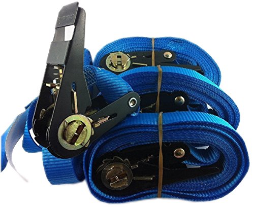 SETPREIS 4 STÜCK! Zurrgurte Spanngurte Ratschengurte Farbe nach Wahl 800 Kg 4 meter En12195-2 (4 meter, blau)