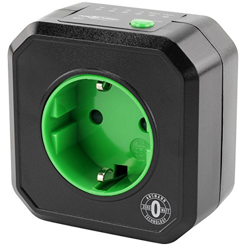 ANSMANN Timer Steckdose AES1 / Energiesparende Steckdose mit Zeitschaltuhr für Haushaltsgeräte: Heizlüfter, Kaffeemaschine, Waschmaschine uvm. / Betriebszeit per Tastenfunktion einstellbar