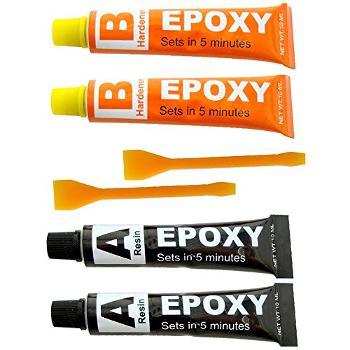 Klebstoffset, Epoxidharz, 2 Stück, zum Reparieren von Metall, Keramik, Glas, Kunststoff, Gummi