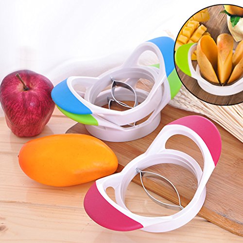 P Prettyia Mangoschneider, Mangoteiler, 17.5x9cm - Blau für Mango