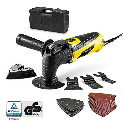 TROTEC Multifunktionswerkzeug PMTS 10-230V mit Schnellspannsystem  300W-Motor umfangreiches Zubehörset  Transportkoffer