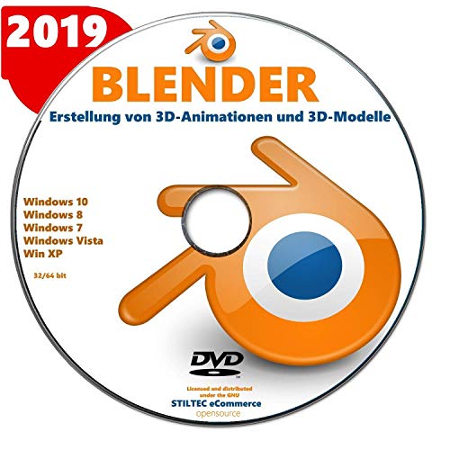 BLENDER 2019 Software zur Erstellung von 3D-Animationen und 3D-Modelle