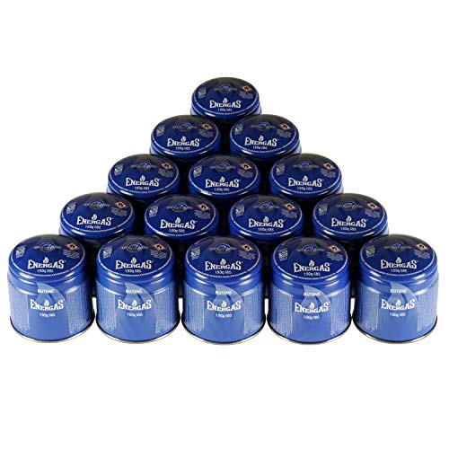 (8,18EUR/kg) 15x 190g Butan Stechkartusche Gaskartusche Stechgaskartusche für Lötbrenner Lötmeister Campingkocher Campinglampe Gas Kartusche