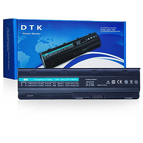DTK Ultra Hochleistung Notebook Laptop Batterie Li-ion Akku für Hp G32 G42 G62 G4 G6 G7 ; Compaq Presario Cq32 Cq42 Cq43 Cq430 Cq56 Cq62 Cq72 ; Hp Pavilion Dm4 ;Fits Mu06 593553-001 593554 Mu09 [10.8v 6600mah 9-cell]