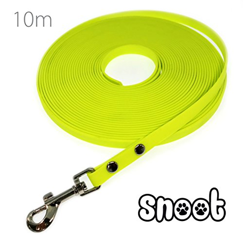 10m Schleppleine für kleine Hunde, 10mm, 1 Hook, gelb