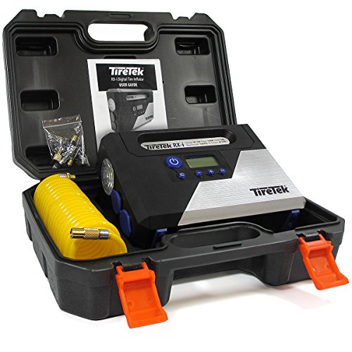 TireTek Luftpumpe Elektrisch Autoreifen Pumpe I tragbarer Druckluft Mini Kompressor Auto Luftpumpe Fahrradpumpe I Mobiler Kompressor für Fahrrad Reifen Aufpumpen Luftkompressor Auto Kompressor 12V
