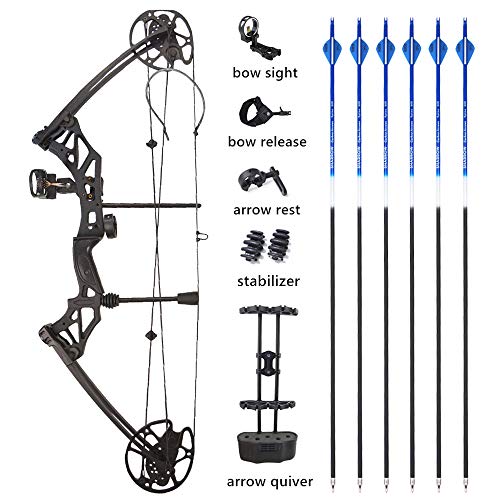 SHARROW Compoundbogenset Jagdbogen 30-70lbs Einstellbar Sportbogen Erwachsene Compound Bögen für Outdoor Bogen Jagd (Typ 2)