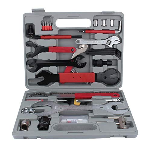 Ejoyous Fahrrad Werkzeugkoffer Werkzeug Set 44 Stück Bike Repair Tools Set Kit Multi-Funktionalität mit Box für alle Fahrradtypen
