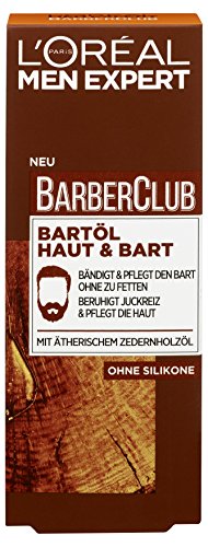 L'Oréal Men Expert Barber Club Bartöl Haut und Bart, 1er Pack (1 x 30 ml)