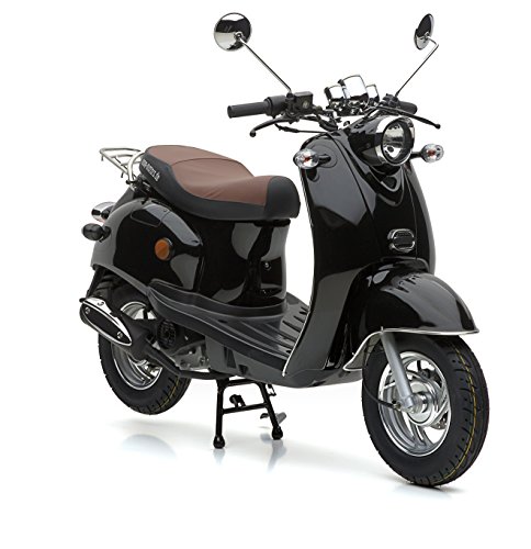 Motorroller Nova Motors Retro Star 50 schwarz - 45km/h