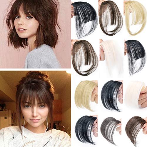 AFUT Einteilige Mode Air Hair Pony Clip in Haarverlängerungen Vorderseite Ordentlich Bang Fringe Clip auf Gerade Air Hair Pony Haarteil