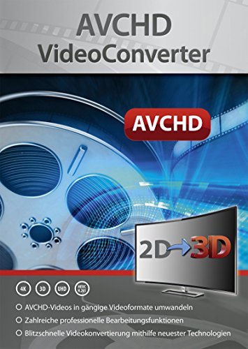 AVCHD Video Converter - Umwandlung, Bearbeitung, Konvertierung für über 50 Formate in jedes beliebige Video und Audio Format - gutes Programm zur Unterstützung beim Video Schnitt - für Windows 10 / 8.1 / 8 / 7