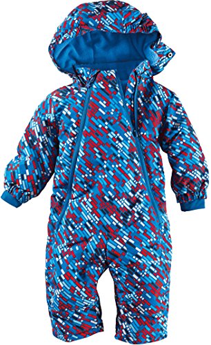 lupilu Baby Winteroverall imprägniert mit Bionic Finish ECO (blau/rot/weiß Striche, Gr. 62/68)