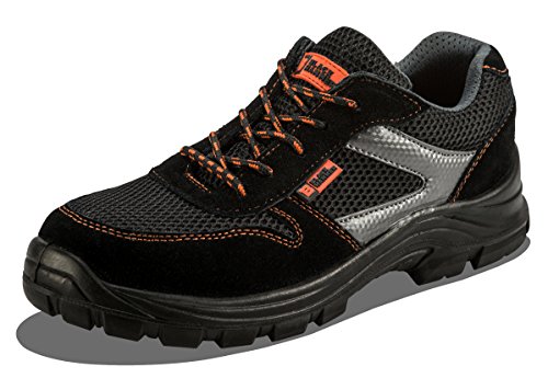 Black Hammer Herren Sicherheitsschuhe Leicht Verbundstoffkappe und Kevlar-Zwischensohle Arbeitsschuhe Knöchelhoch Wanderschuhe 1997 (44 EU/10 UK, Schwarz)