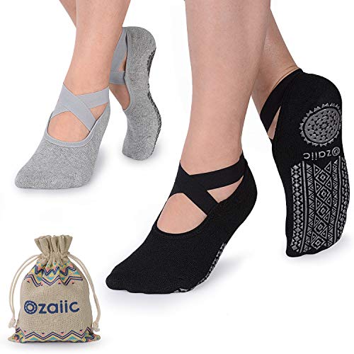 Ozaiic Yoga Socken Rutschfeste für Damen für Pilates, Barre, Ballett, Tanz