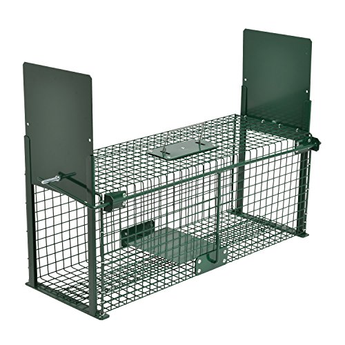Moorland Safe 5067 Lebend-Falle 61x21x23cm, Marder-Falle, Katzen-Falle, Fuchs-Falle, Hasen-Falle, 2 Eingänge & stabil