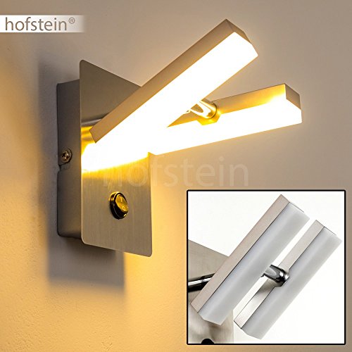 Wandspot LED aus Metall - LED Wandstrahler mit verstellbaren Leuchtköpfen - Lampe mit Schalter für die Wand - Wandstrahler mit einer angenehmen Lichtfarbe in 3000 Kelvin