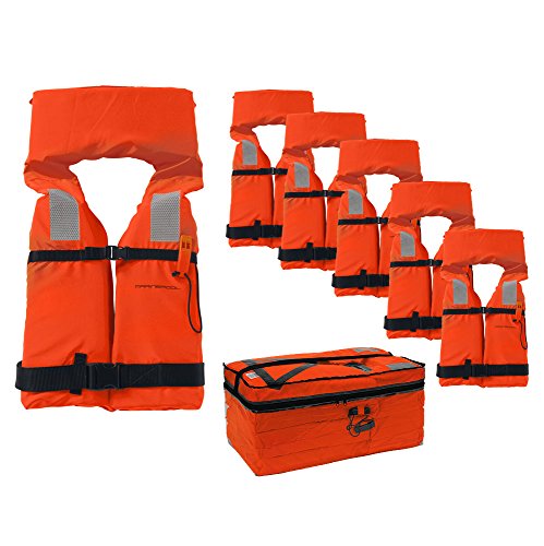 6 Stück Marinepool Feststoff-Rettungsweste 100 Newton im Set