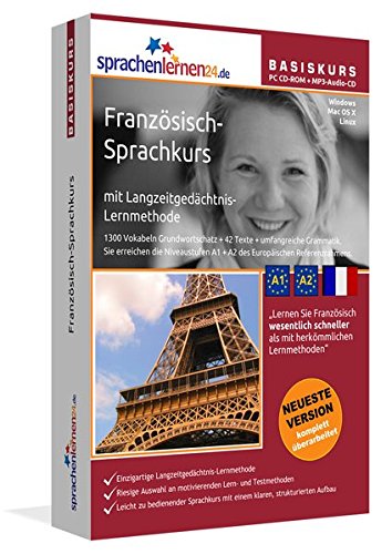 Sprachenlernen24.de Französisch-Basis-Sprachkurs: PC CD-ROM für Windows/Linux/Mac OS X + MP3-Audio-CD für MP3-Player. Französisch lernen für Anfänger.