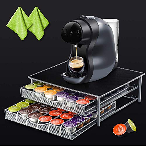 Masthome Kaffee Kapselhalter zur Aufbewahrung für Kaffeekäpseln,Kaffee Schublade Dolce Gusto Kapsel,rutschfeste Oberfläche