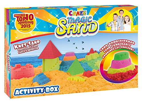 Craze 52700 - Magic Sand Activity-Box., ca. 700g Sand. Verschiedene Ausführungen. Sortiert