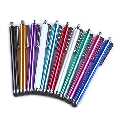 Yizhet 10x universal Stylus Stift Touch Pen Eingabestift mit Clip Design für iPhone iPad Samsung Galaxy und alle Smartphone Handy Tablet mit kapazitiven Touchscreen