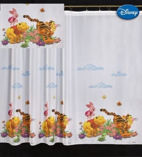 Winnie the Pooh New Voile Kinder Gardine, 75 cm x 280 cm