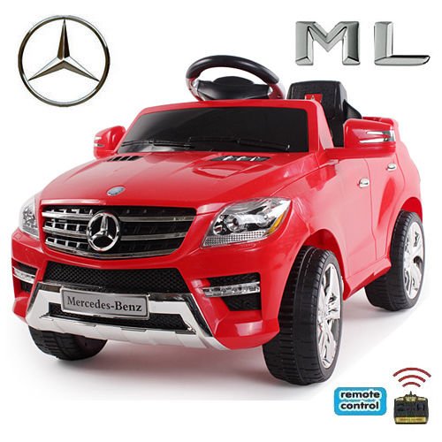 Original Mercedes-Benz ML 4x4 4MATIC 350 SUV Lizenz Kinderauto Kinderfahrzeug (ROT)
