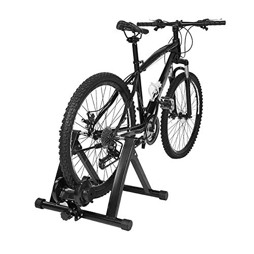 GOTOTOP Fahrrad Rollentrainer, Faltbarer Stahl Indoor Rollentrainer für Fahrräder mit Magnetbremse Rolle, 55 * 47 * 38,5 cm