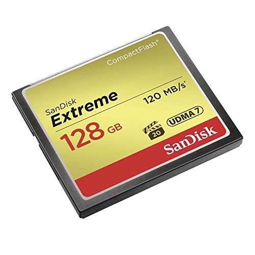 SanDisk Extreme CompactFlash UDMA7 128GB bis zu 120 MB/Sek Speicherkarte