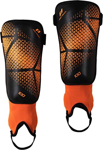 Pro Touch Schienbein-Schützer Force 500 FS Schienbeinschoner Unisex, Schwarz/Orange, S