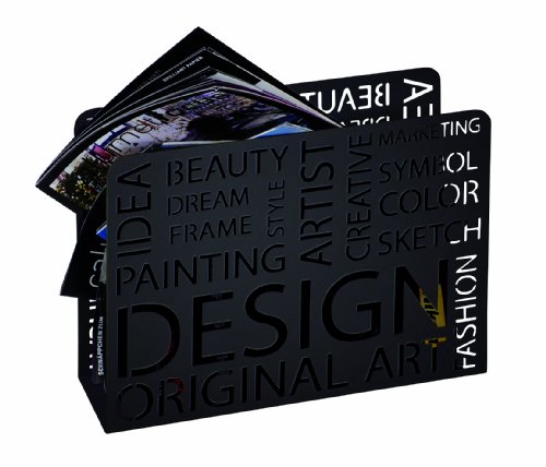 HAKU Möbel 44595 Zeitungsständer 35 x 10 x 26 cm, schwarz