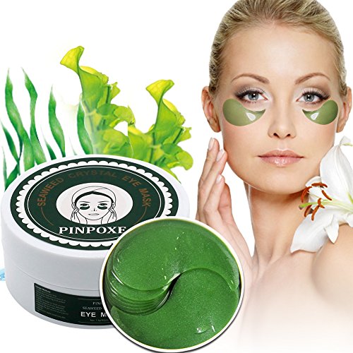Eye Mask, Augen Masken, Augenmaske, Kollagen Augenmaske, Anti-Falten Augenmasken, Algen Kristall pad Augenpads, Feuchtigkeit spendende, entfernen Taschen, dunkle Kreise & Puffiness, 60pcs/box