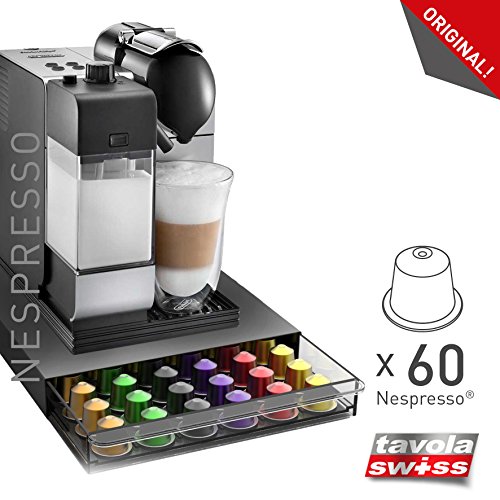 tavolaswiss CASSETTO-60 Kapselspender für 60 Nespresso Kapseln
