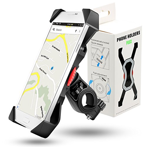 Grefay Fahrrad Handyhalterung Scooter Universal Handyhalter Motorrad Lenker Mit 360° Drehbarer Für 3,5-6,5 Zoll Smartphone