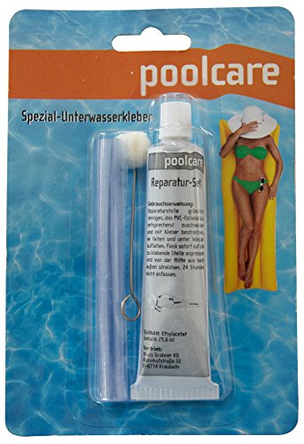 Steinbach 061350WM Poolfolie Unterwasser Reparatur-Set für Vinyl Folien, Folie und Kleber, blau