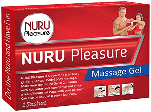 NURU Massage Gel Pulver. Machen sie ihre eigenen magischen Nuru Gel, Super Glatt, Geruchlos und Geschmacksneutral, Ideal für nasse Nuru Gel Massagen und erotische Body-to-Body Massage. (1 sachet (für 1x 500 ML Nuru Gel))