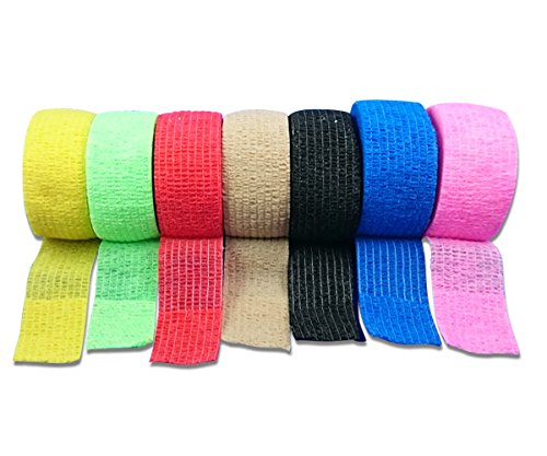 Bunter Mix 7er Set LisaCare Pflasterverband, Fingerpflaster, Rollenpflaster, elastische Pflaster ohne Kleber