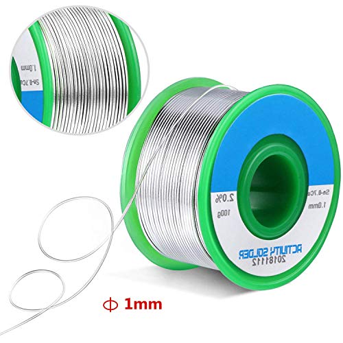 HOUSON 100g/1mm bleifreie Lötdraht Lötzinn Lötmaterial Löten Lot Löt Zinn Flussmittel Draht Lötmittel Weichlot Lötung für elektrisches Löten