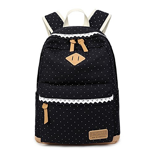 Rucksack Mädchen, Marsoul rucksack damen Weinlese-stilvolle Damen-Beutel Rucksack (Schwarz)
