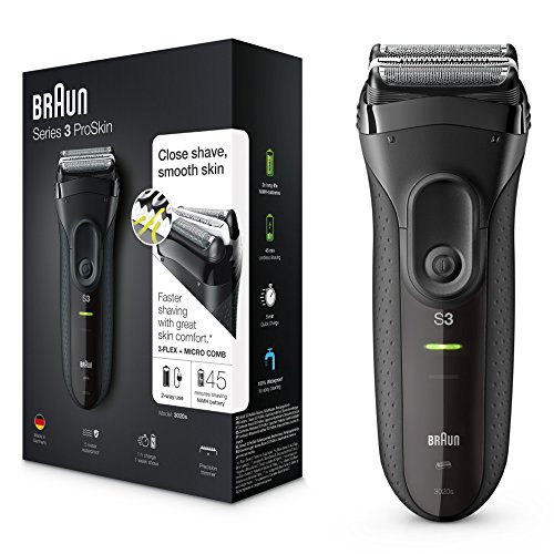 Braun Series 3 Elektrischer Rasierer 3020, schwarz