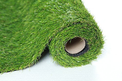 Sumc Kunstrasen Rasenteppich für Garten Balkon Florhöhe 30mm Kunststoffrasen Teppich Grün 100x200cm Verkauf durch SUMC