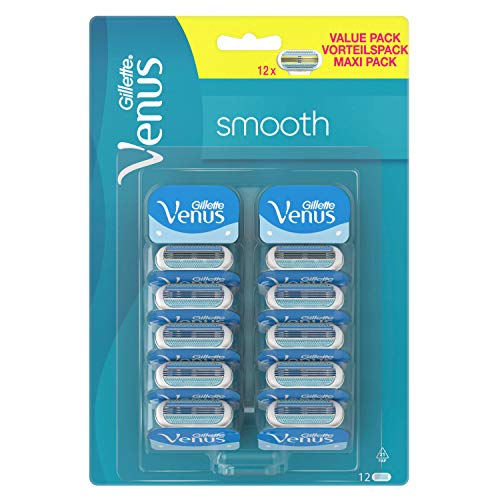 Gillette Venus Smooth Sensitive Rasierklingen, 12 Stück