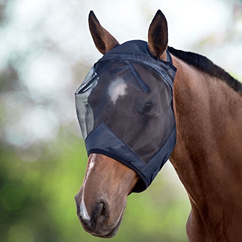 Harrison Howard CareMaster Fliegenmaske UV-Schutz Standard Schwarz Warmblut(L)